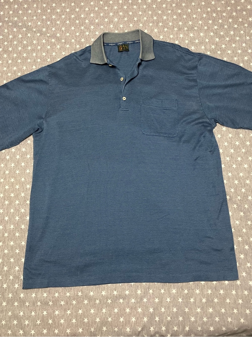 Bobby Jones Golf Polo Shirt Men’s XL Blue Short Sleeve pocket Vtg